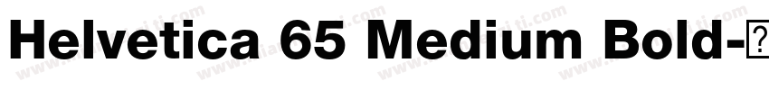 Helvetica 65 Medium Bold字体转换
